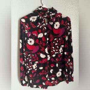 Anne Klein Floral Blouse Size small